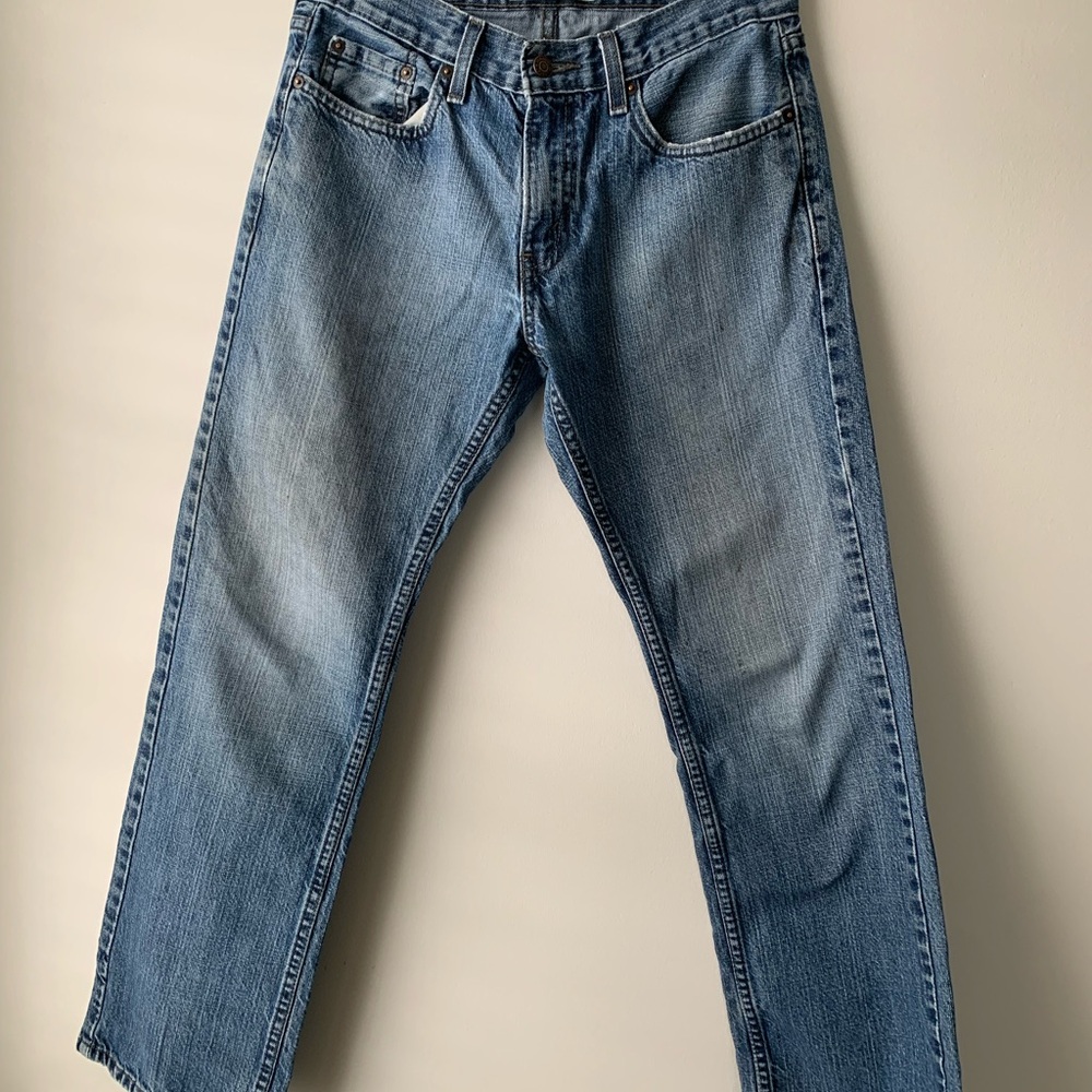 Levi's Light Blue Straight-Leg Jeans 29 w x 30 L
